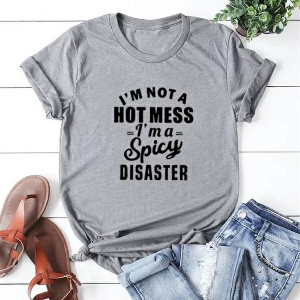 HOT MESS Spicy Disaster Soft Graphic Tee Shirt